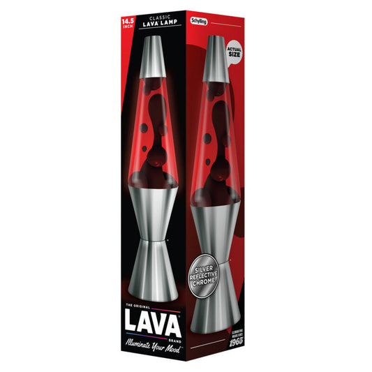 14.5″ Lava Lamp Chrome Plated Crimson - US 3460