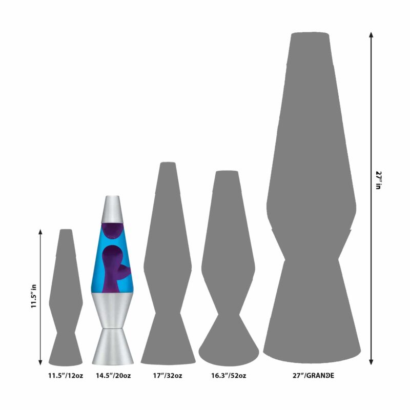 14.5″ LAVA Lamp – Purple/Blue/Silver - US 1882