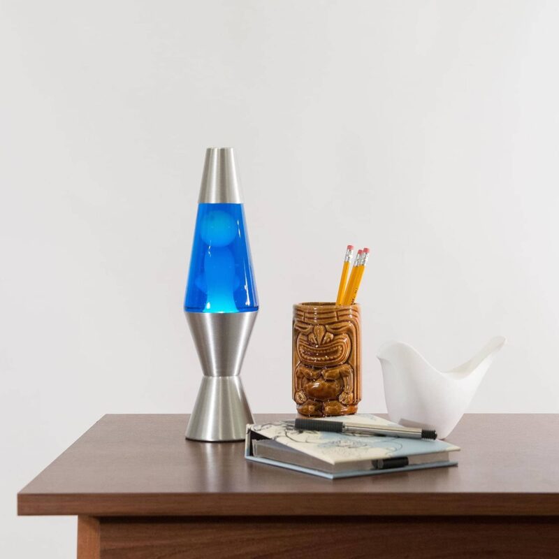 11.5″ LAVA Lamp – White/Blue/Silver - US 7009