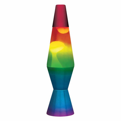 11.5″ LAVA Lamp Rainbow – White/Tricolor - US 8356