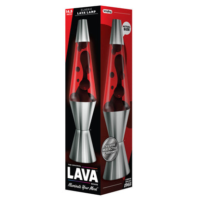 14.5″ Lava Lamp Chrome Plated Crimson - US 3460