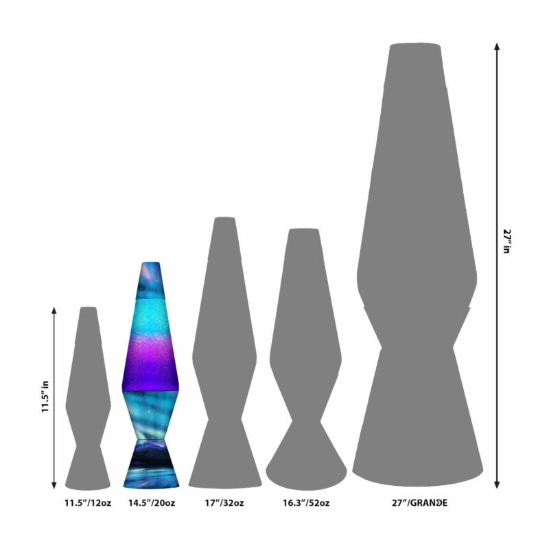 14.5″ LAVA Lamp Colormax Northern Lights – Glitter - US 4575