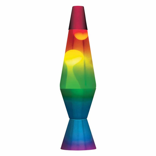 14.5” LAVA Lamp Rainbow – White/Clear/Tricolor - US 4782