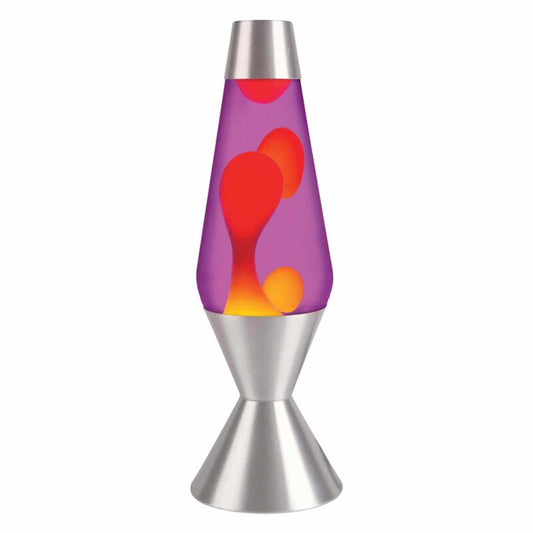 16.3″ LAVA Lamp – Yellow/Purple/Silver - US 7663